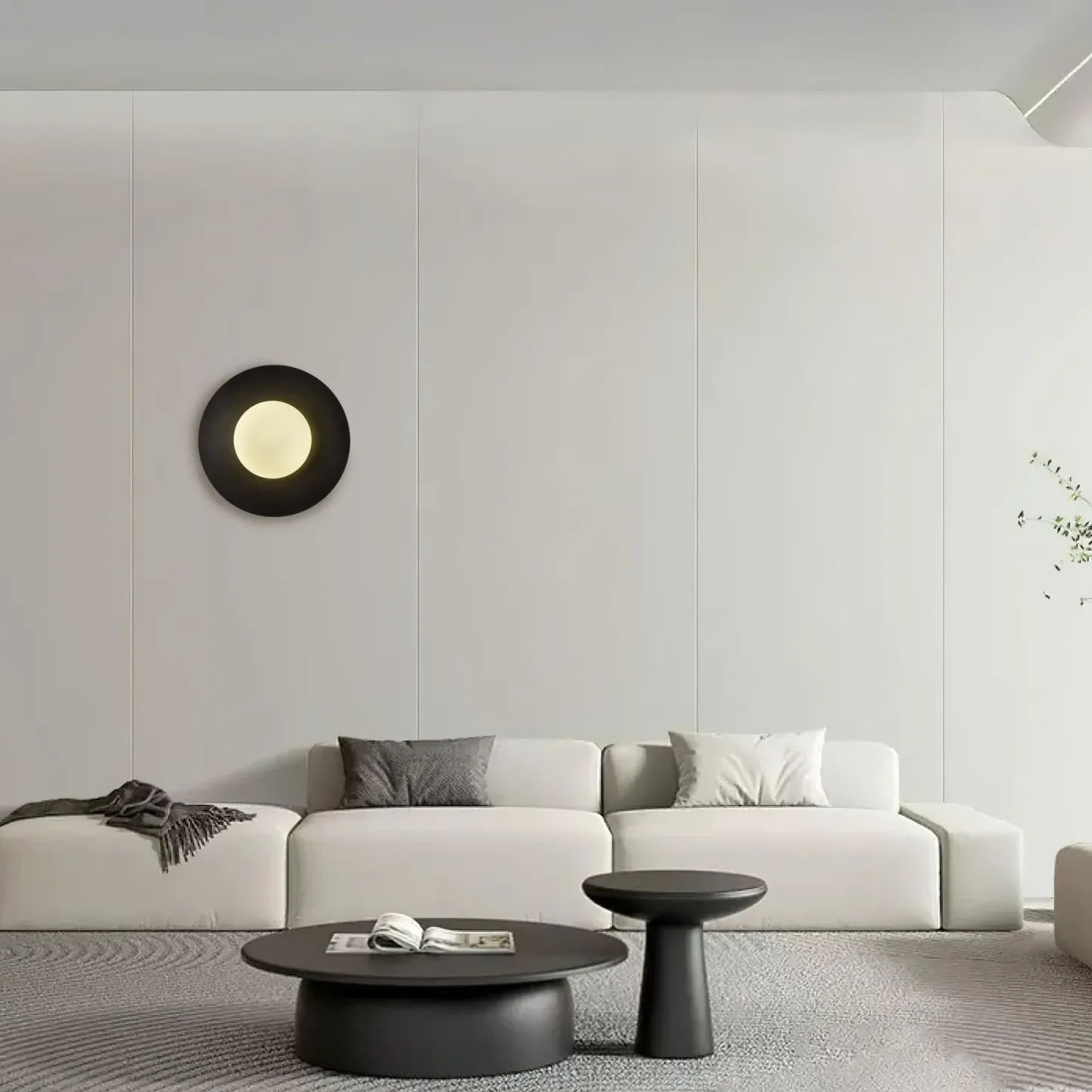 Orr Modern Minimalism Round Glass Wall Light Bedroom Living Room