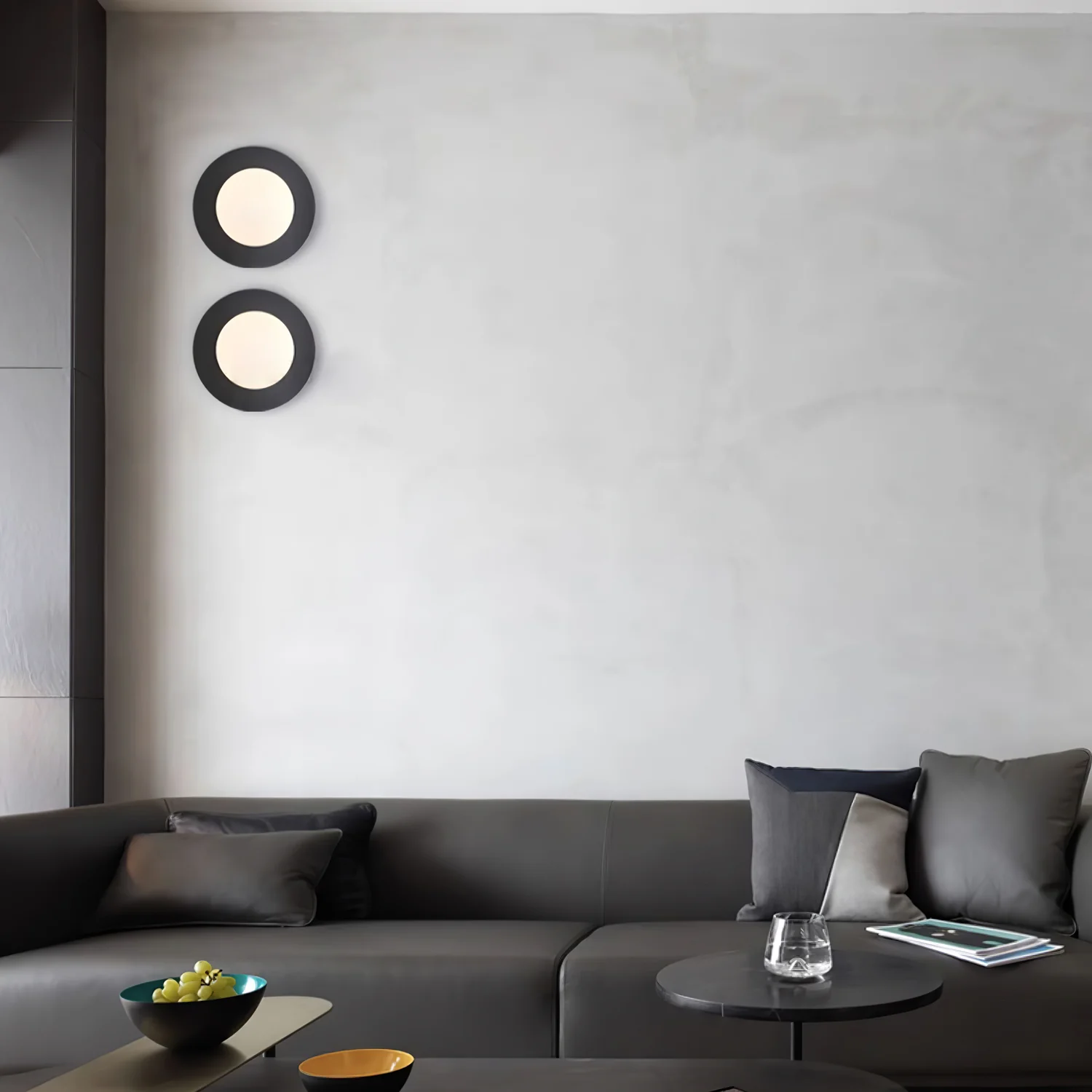 Orr Modern Minimalism Round Glass Wall Light Bedroom Living Room