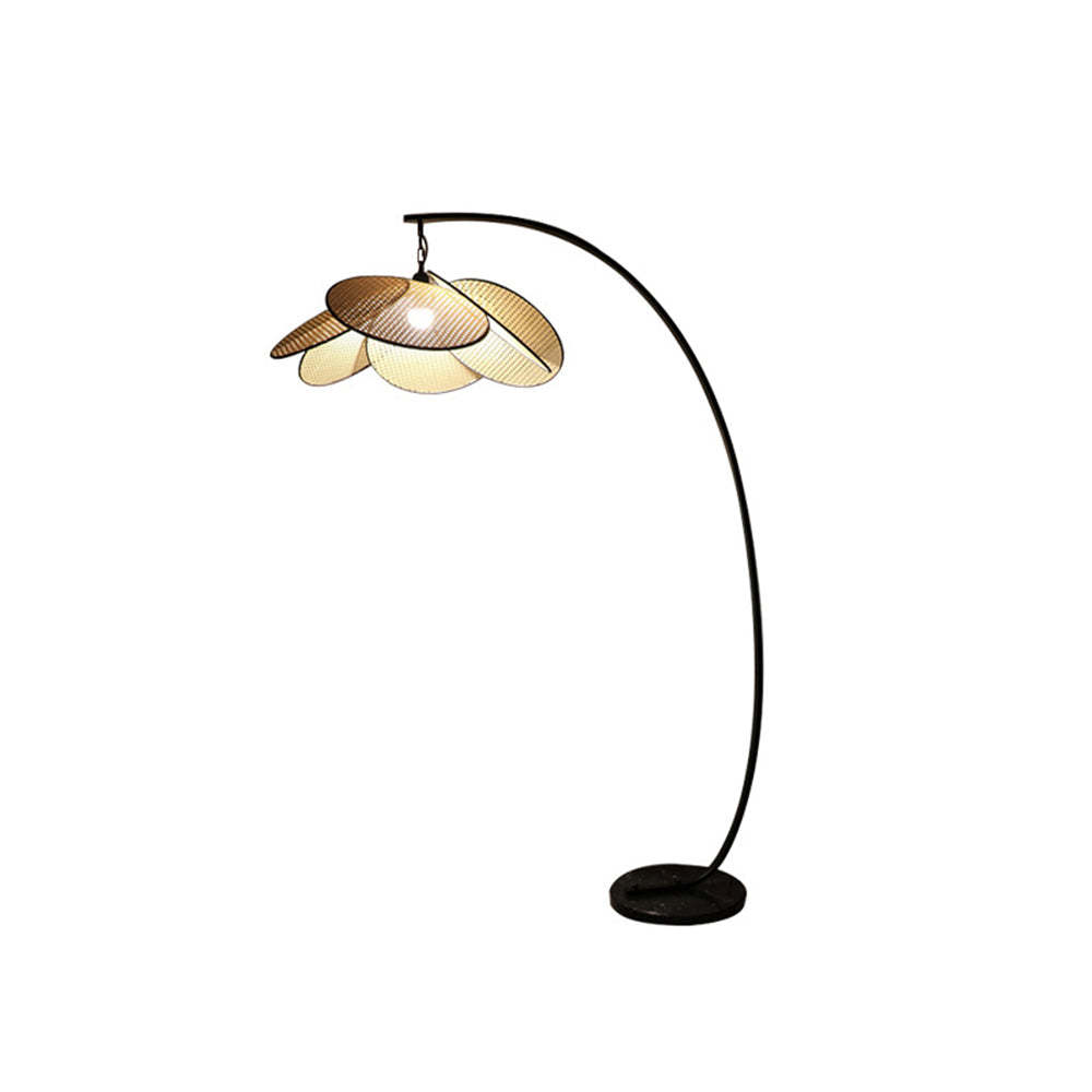 Ritta Artistic Flower Rattan/Willow Weave Floor Lamp