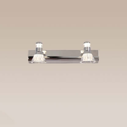 Kristy Conic Modern Multi Metal Mirror Front Vanity Wall Lamp