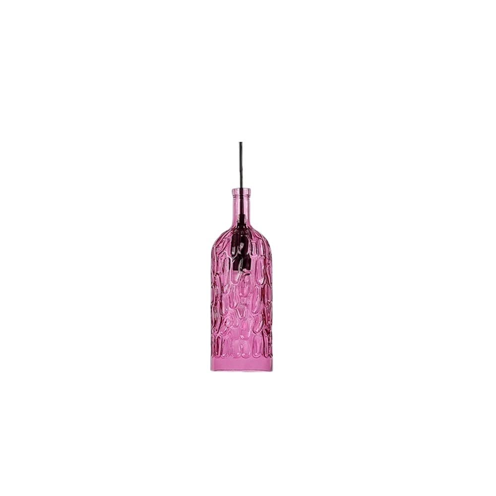 Hailie Vintage Pendant Light Wine Bottle Metal/Glass Kitchen Island