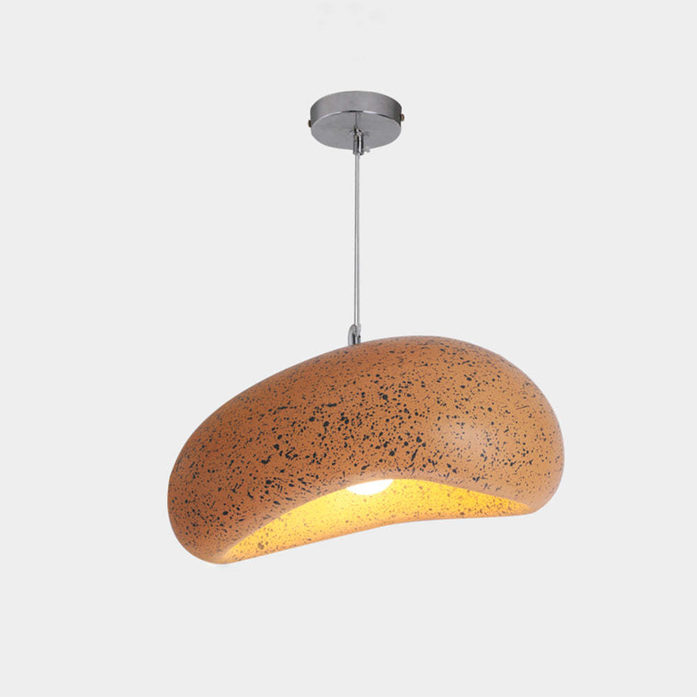 Wabi Sabi Bread Shape Resin Pendant Light Dining Room | Las Sola