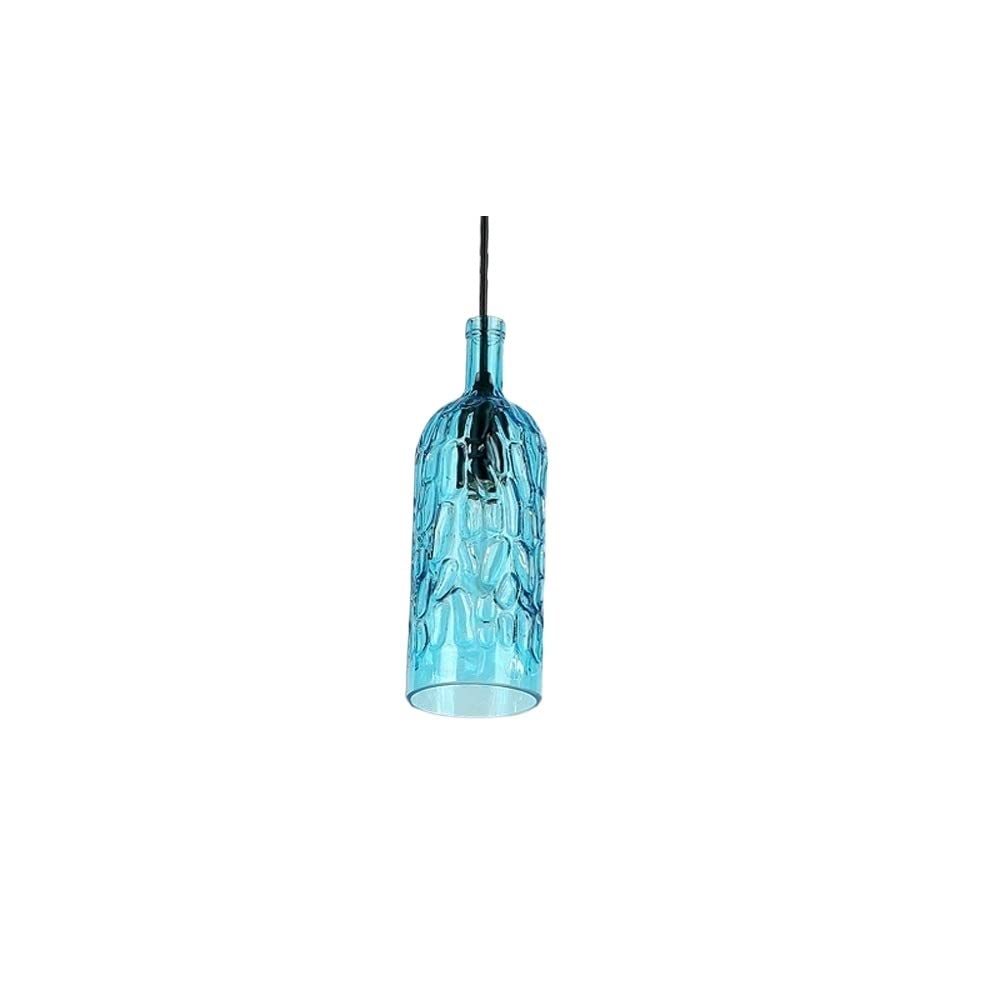 Hailie Vintage Pendant Light Wine Bottle Metal/Glass Kitchen Island