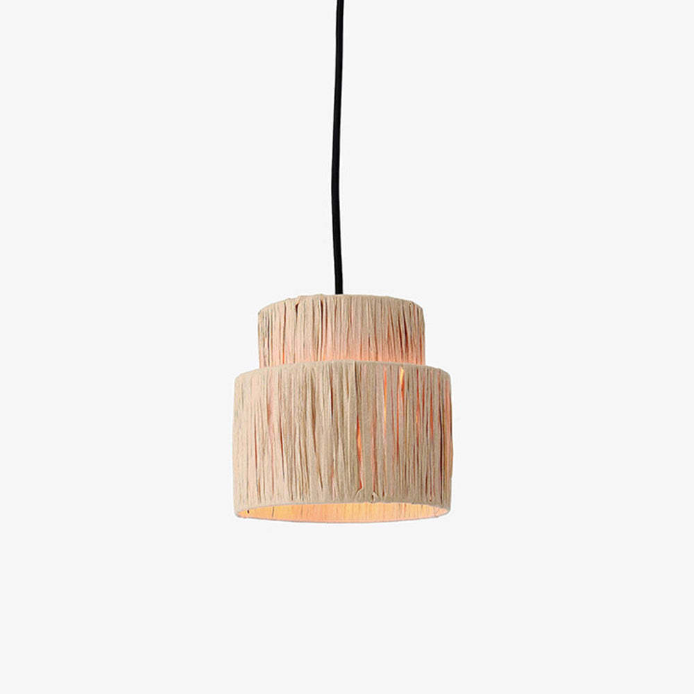 Muto Rustic Boho Rattan Pendant Light, 3 Style