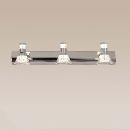 Kristy Conic Modern Multi Metal Mirror Front Vanity Wall Lamp