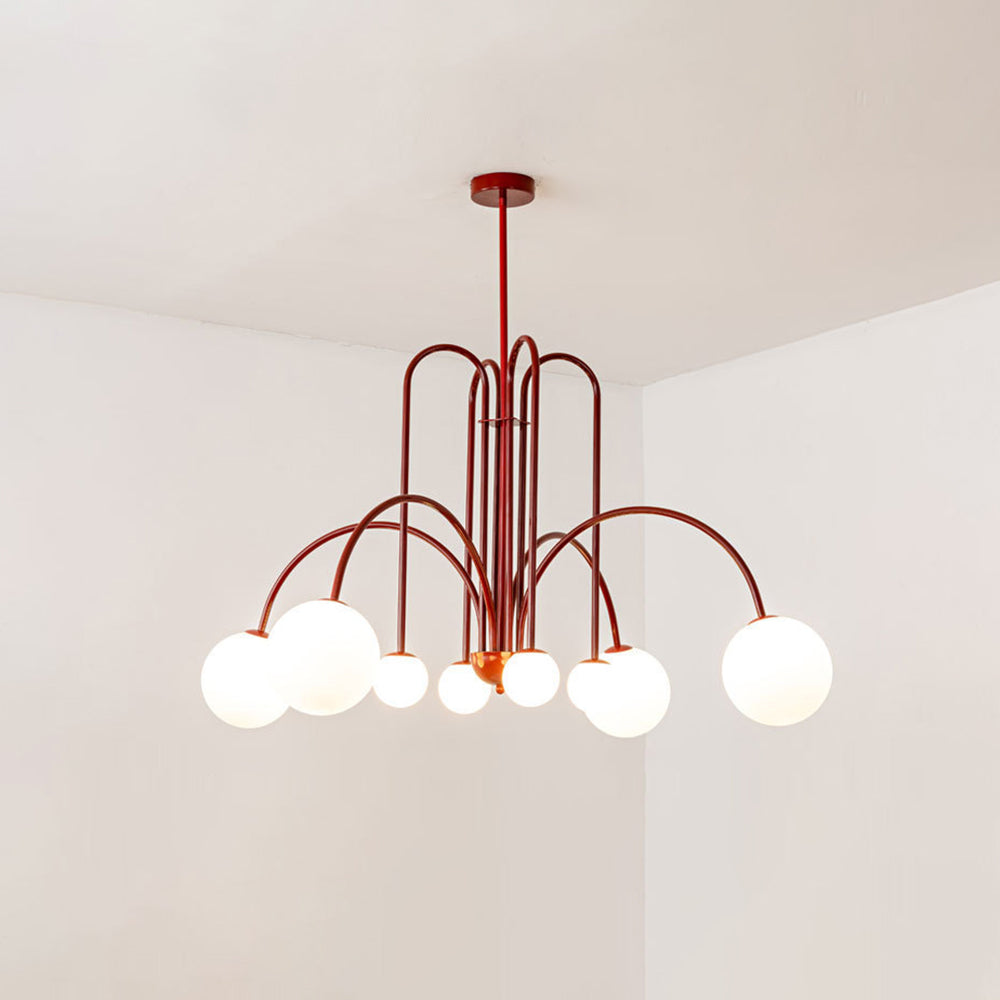 Avi Double Layer White Glass Pendant Light