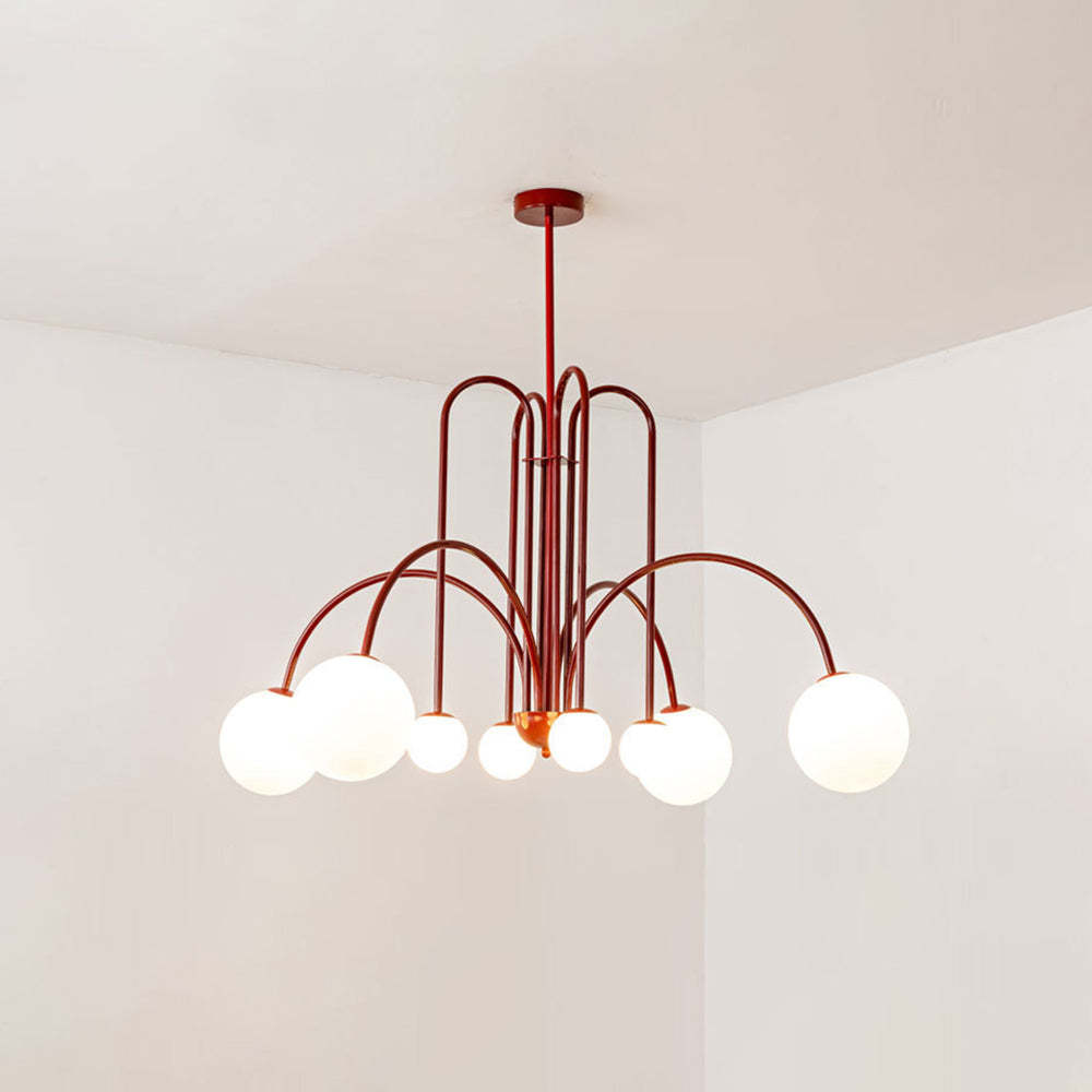 Avi Double Layer White Glass Pendant Light