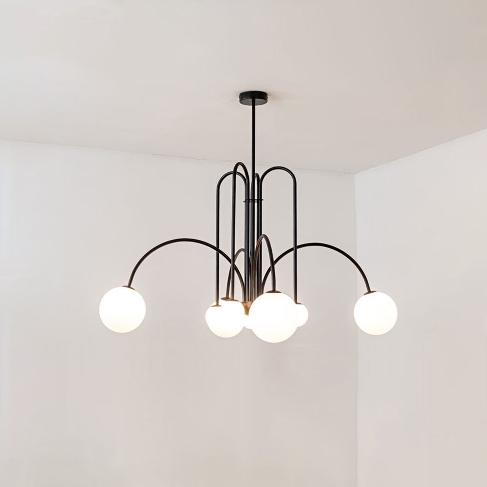 Avi Double Layer White Glass Pendant Light