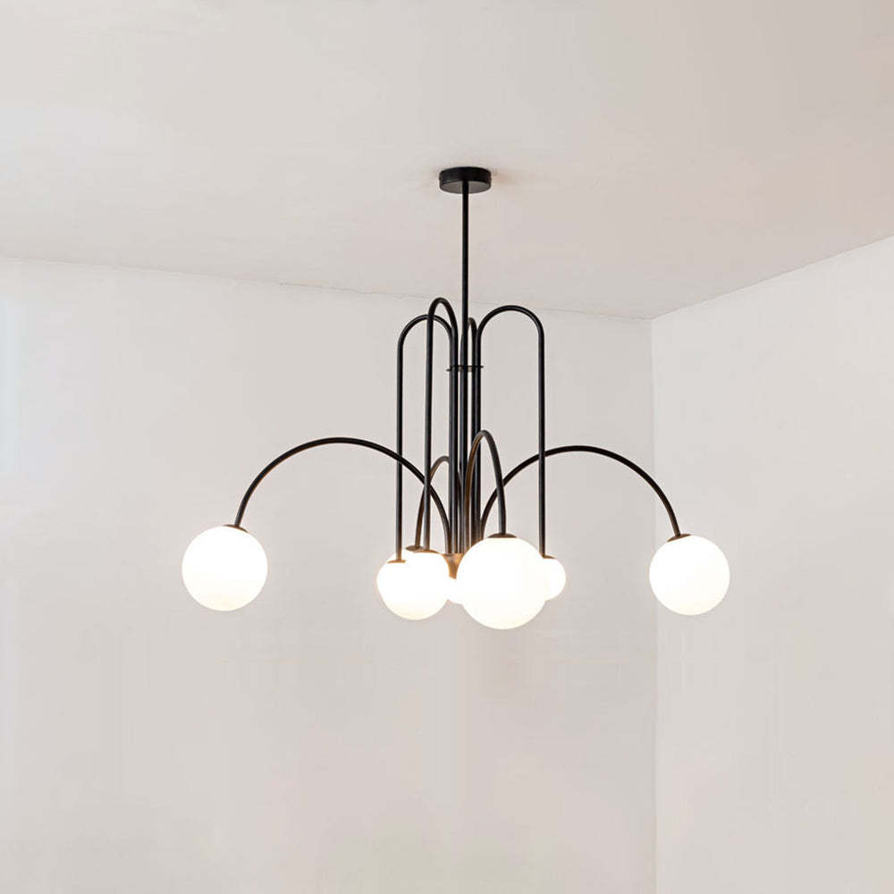 Avi Double Layer White Glass Pendant Light
