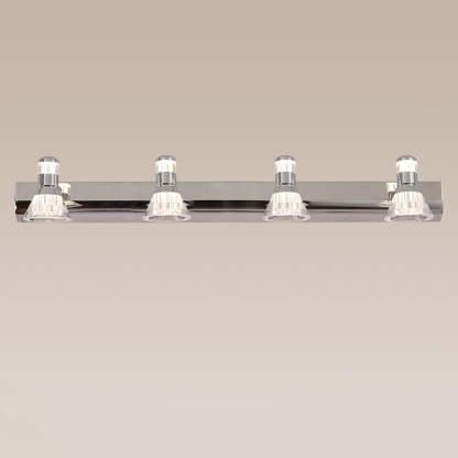 Kristy Conic Modern Multi Metal Mirror Front Vanity Wall Lamp