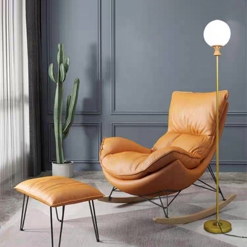 Valentina Simple Single Glass Bubble Floor Lamp