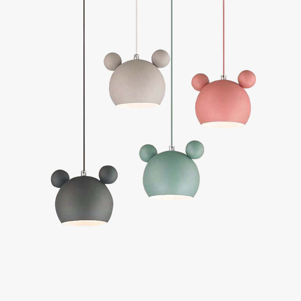 Colorful cartoon style pendant lights for kids room lighting.