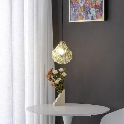 Hailie Antique Unusual Brass Glass Metal Pendant Light Dining Room Bedroom