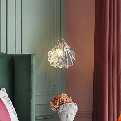 Hailie Antique Unusual Brass Glass Metal Pendant Light Dining Room Bedroom