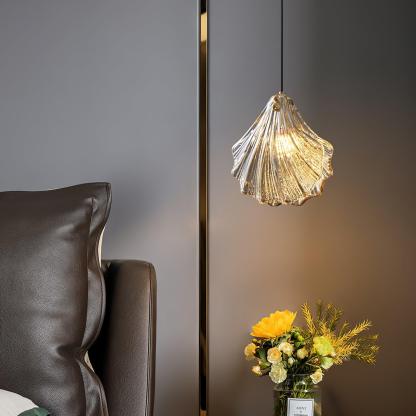 Hailie Antique Unusual Brass Glass Metal Pendant Light Dining Room Bedroom