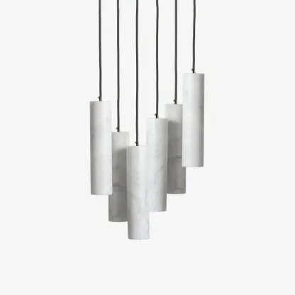 Hailie Modern Metal Alabaster Pendant Light Dining Room Kitchen