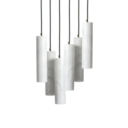Hailie Modern Metal Alabaster Pendant Light Dining Room Kitchen