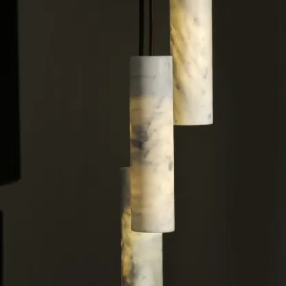 Hailie Advanced Metal Alabaster Pendant Light Dining Room Kitchen