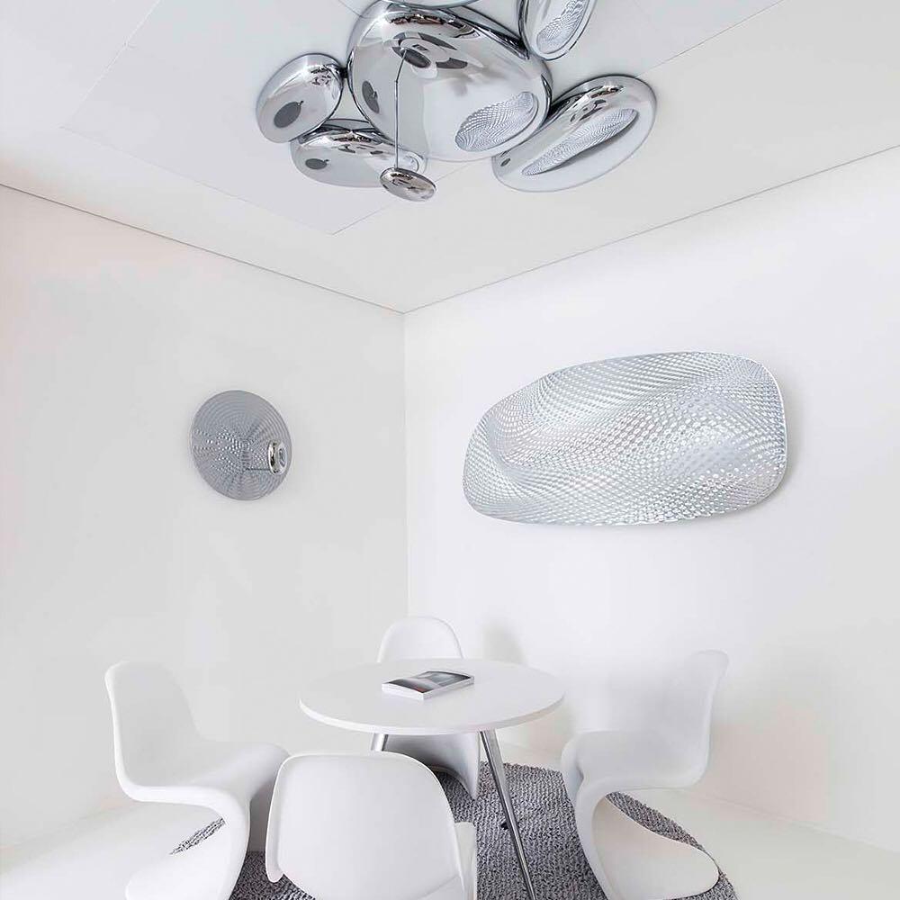 Alessio Unusual Metal Acrylic Ceiling Light Living Room Dining Room