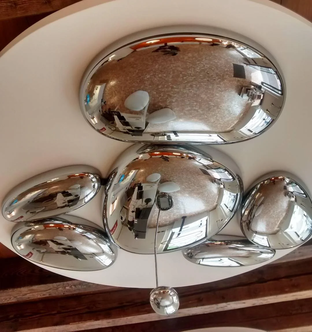 Alessio Unusual Metal Acrylic Ceiling Light Living Room Dining Room