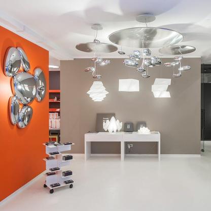 Alessio Cobblestone Style Metal Acrylic Ceiling Light Living Room