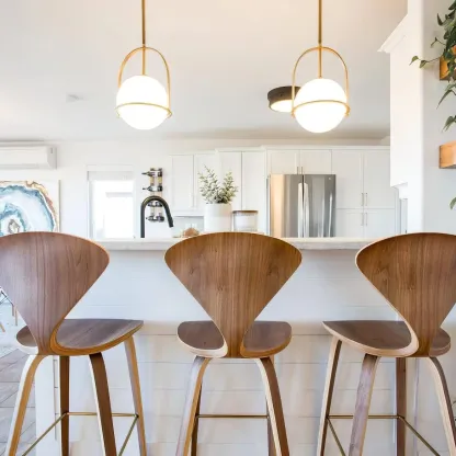 Alessio Vintage Ball Metal Brass Glass Pendant Light Living Room Dining Room