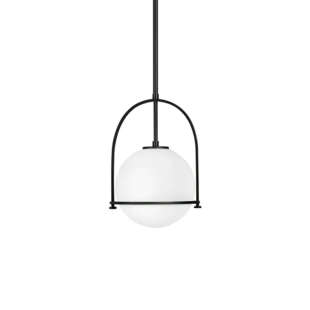 Alessio Vintage Ball Metal Brass Glass Pendant Light Living Room Dining Room