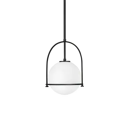 Alessio Vintage Ball Metal Brass Glass Pendant Light Living Room Dining Room
