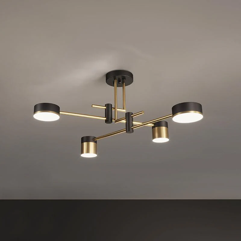 Valentina Modern Gold Black Metal Acrylic Pendant Light Bedroom Living Room