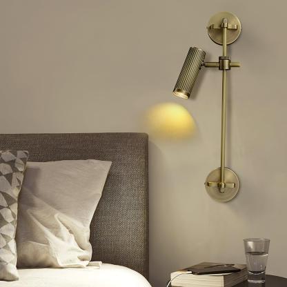Edge Modern Industrial Metal Wall Light Bedroom Living Room