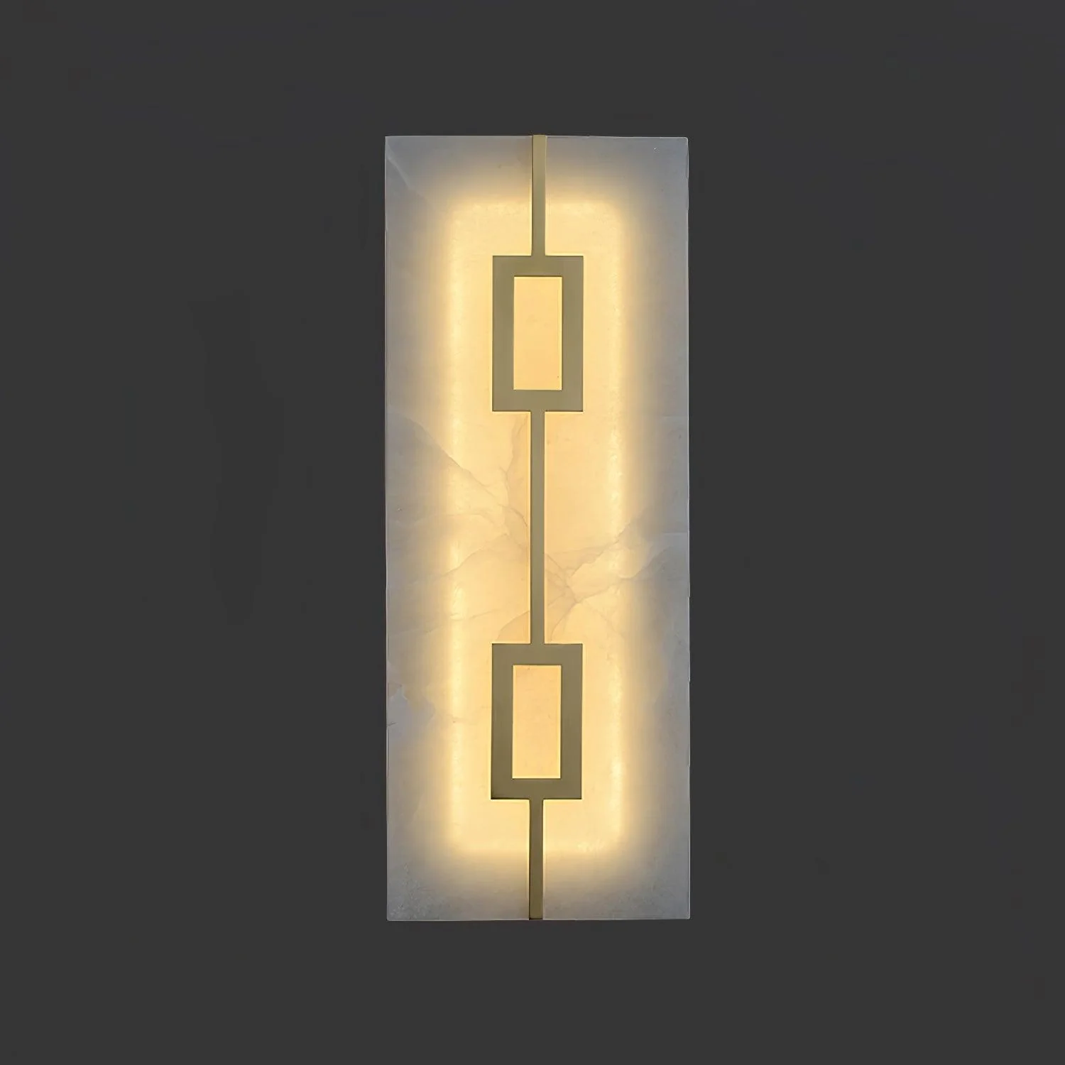 Jade Geometric Modern Rectangular Alabaster Wall Lamp Living Room Bedroom