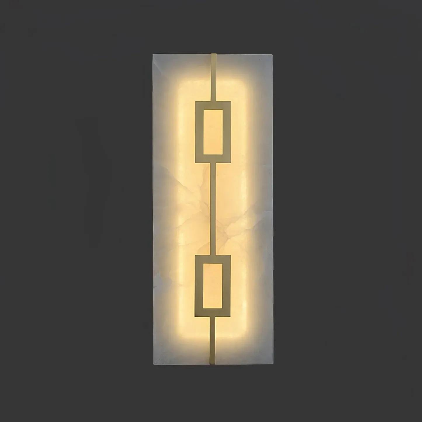 Jade Geometric Modern Rectangular Alabaster Wall Lamp Living Room Bedroom