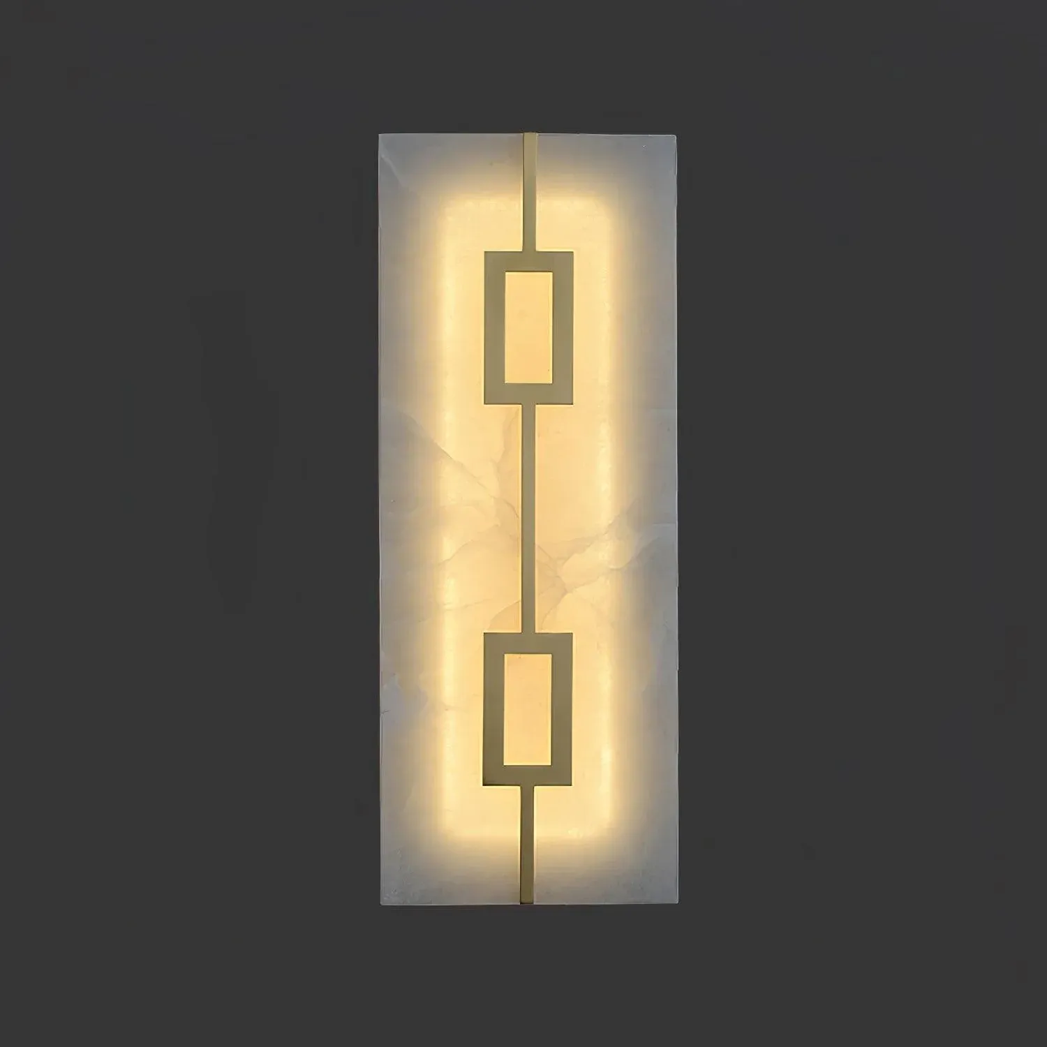 Jade Geometric Modern Rectangular Alabaster Wall Lamp Living Room Bedroom
