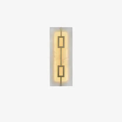 Jade Geometric Modern Rectangular Alabaster Wall Lamp Living Room Bedroom
