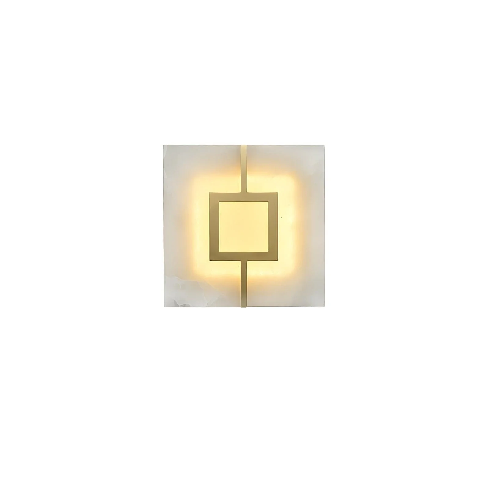 Jade Geometric Modern Rectangular Alabaster Wall Lamp Living Room Bedroom