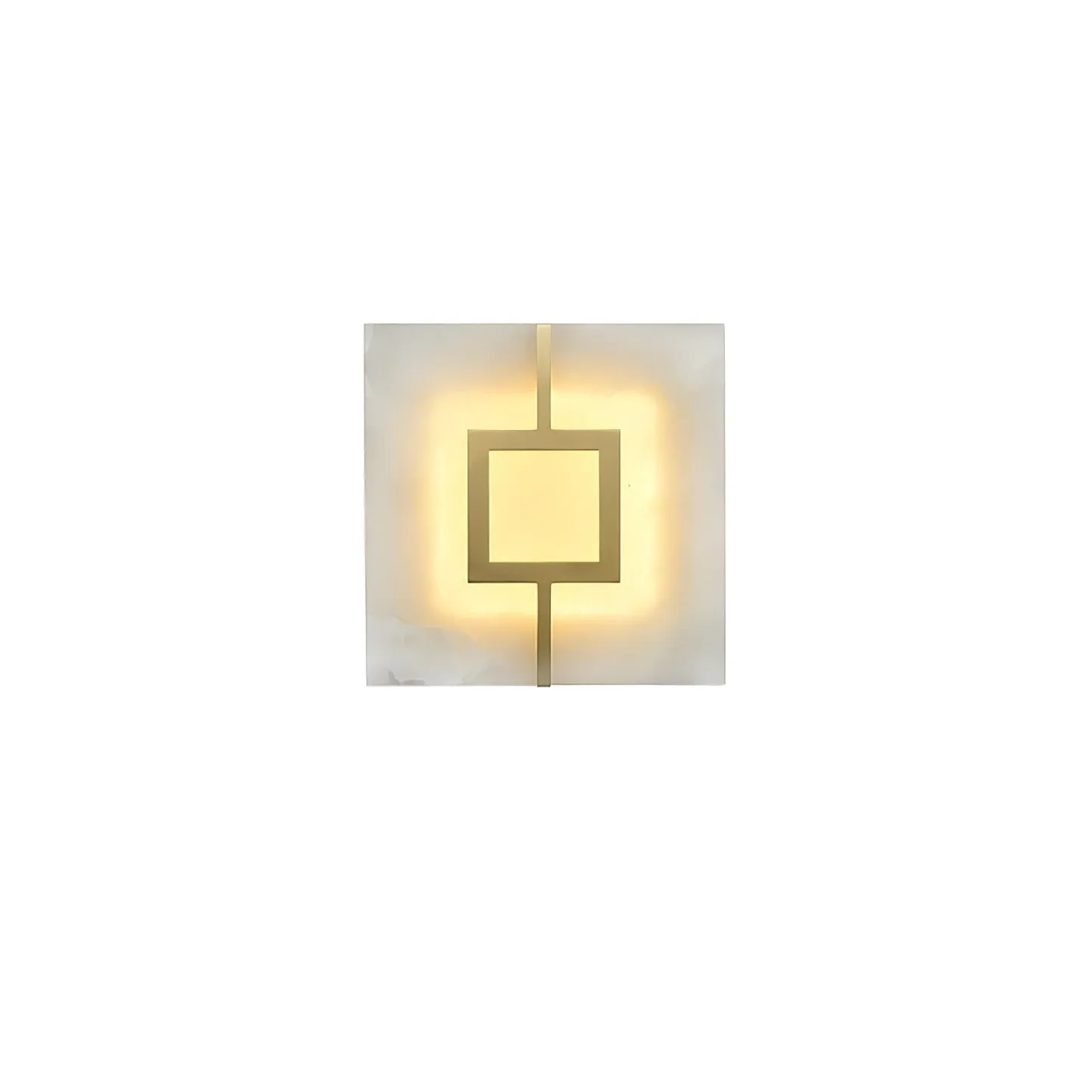 Jade Geometric Modern Rectangular Alabaster Wall Lamp Living Room Bedroom