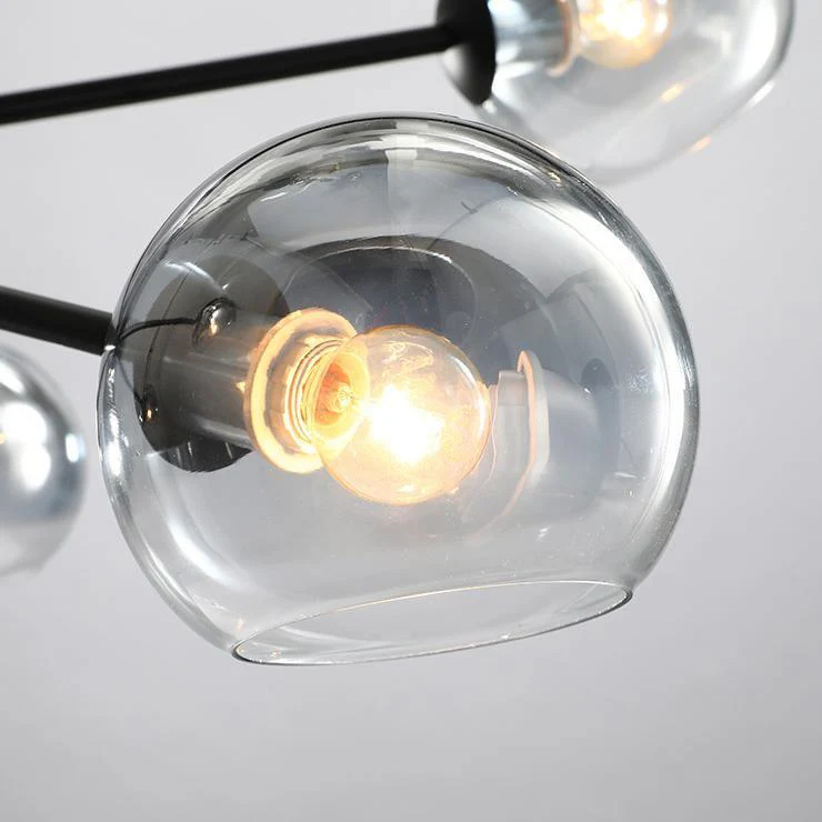 Valentina Gorgeous Metal Glass Chandelier Living Room Bedroom