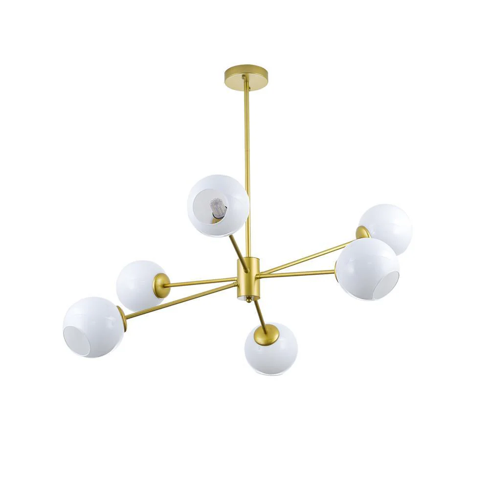 Valentina Gorgeous Metal Glass Chandelier Living Room Bedroom