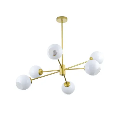 Valentina Gorgeous Metal Glass Chandelier Living Room Bedroom
