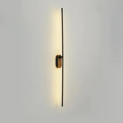 Edge Metal Acrylic Slim Design Modern Wall Lamp Bedroom Living Room