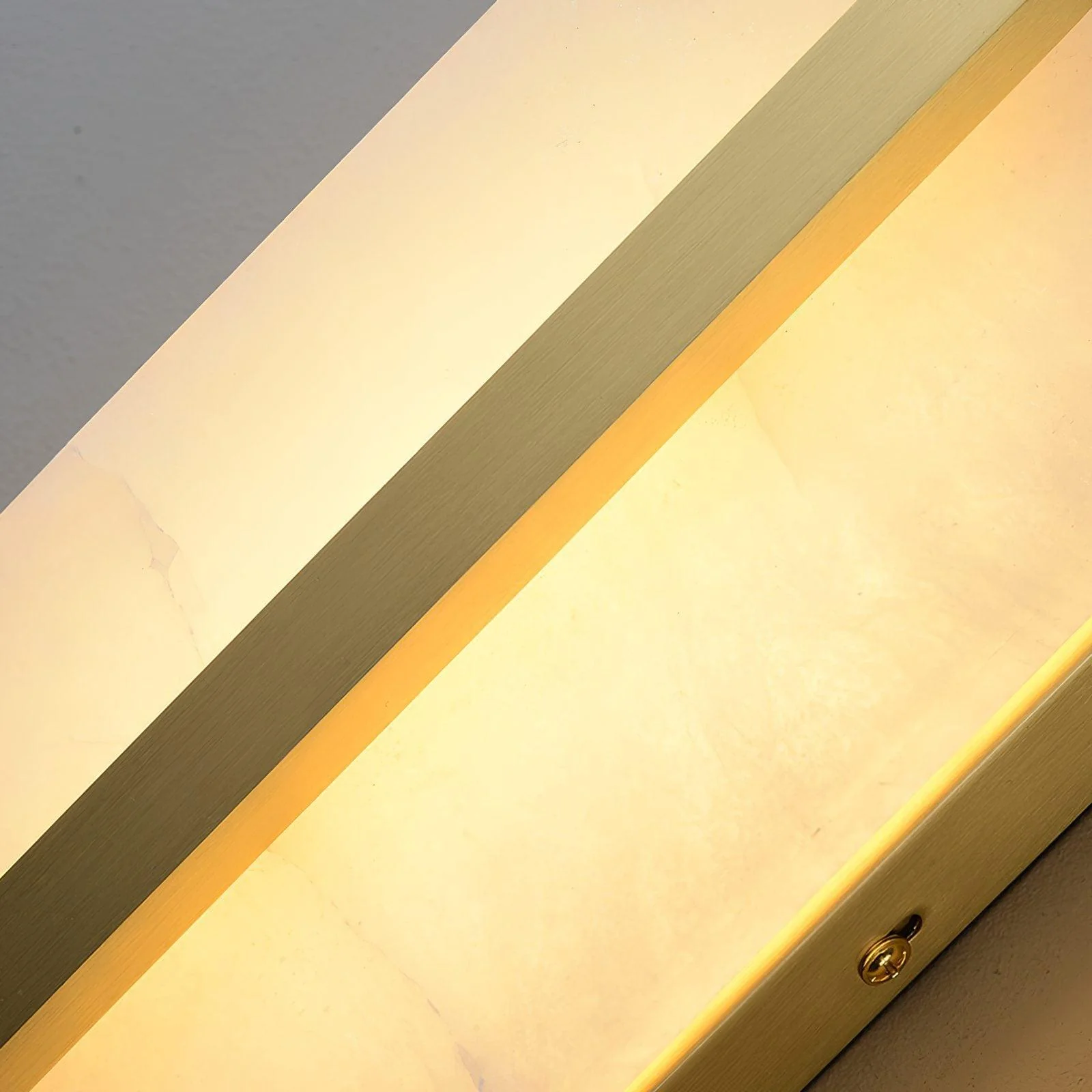 Jade Modern Oval Alabaster Brass Wall Lamp Living Room Bedroom