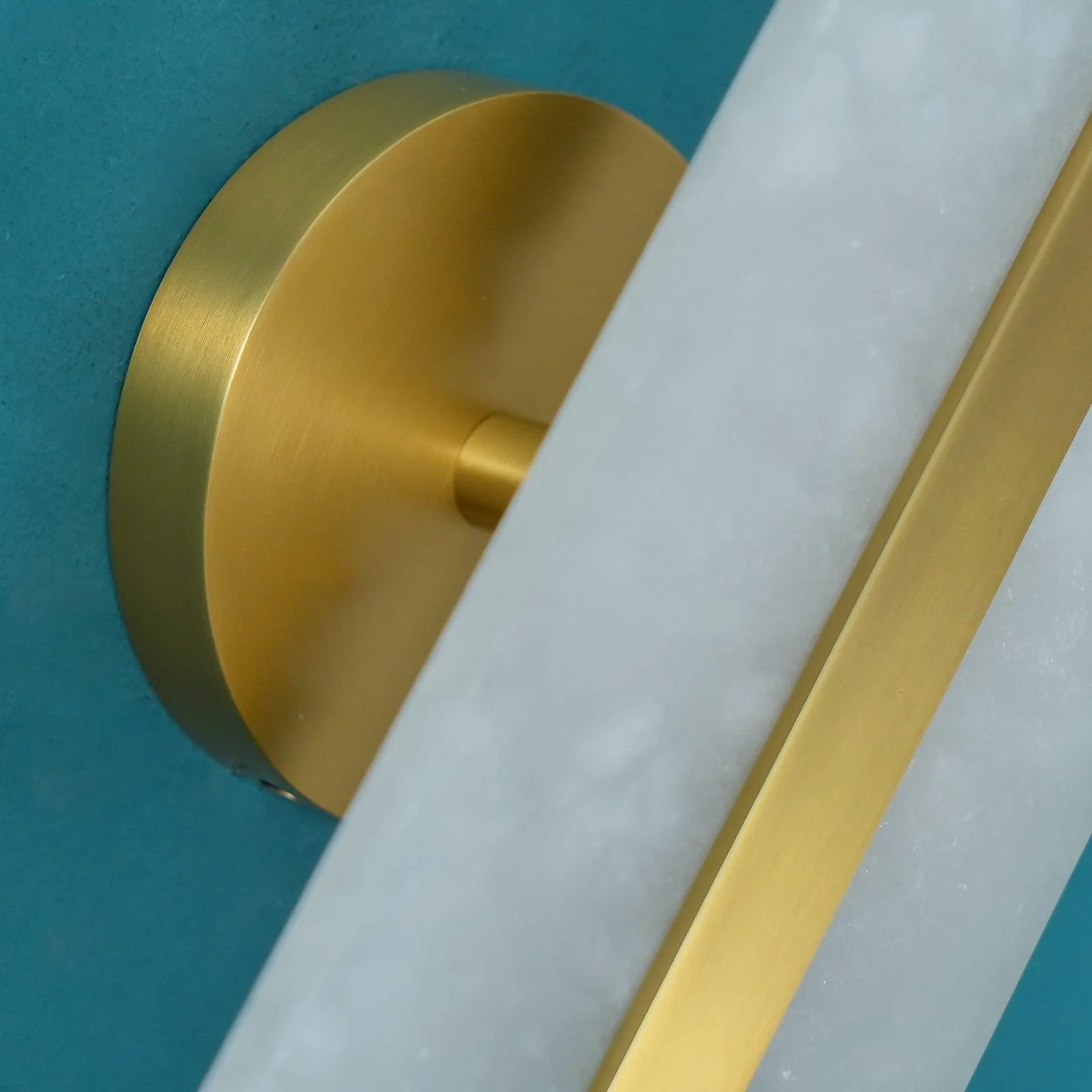 Jade Modern Oval Alabaster Brass Wall Lamp Living Room Bedroom