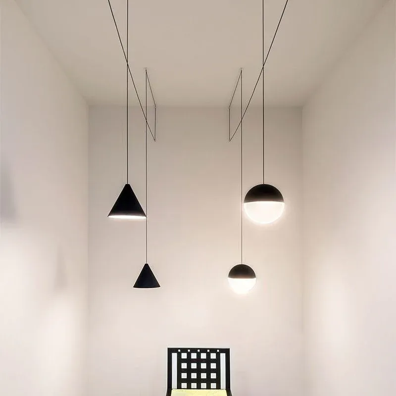 Hailie Modern Minimalism Round Metal Pendant Light Bedroom Hallway