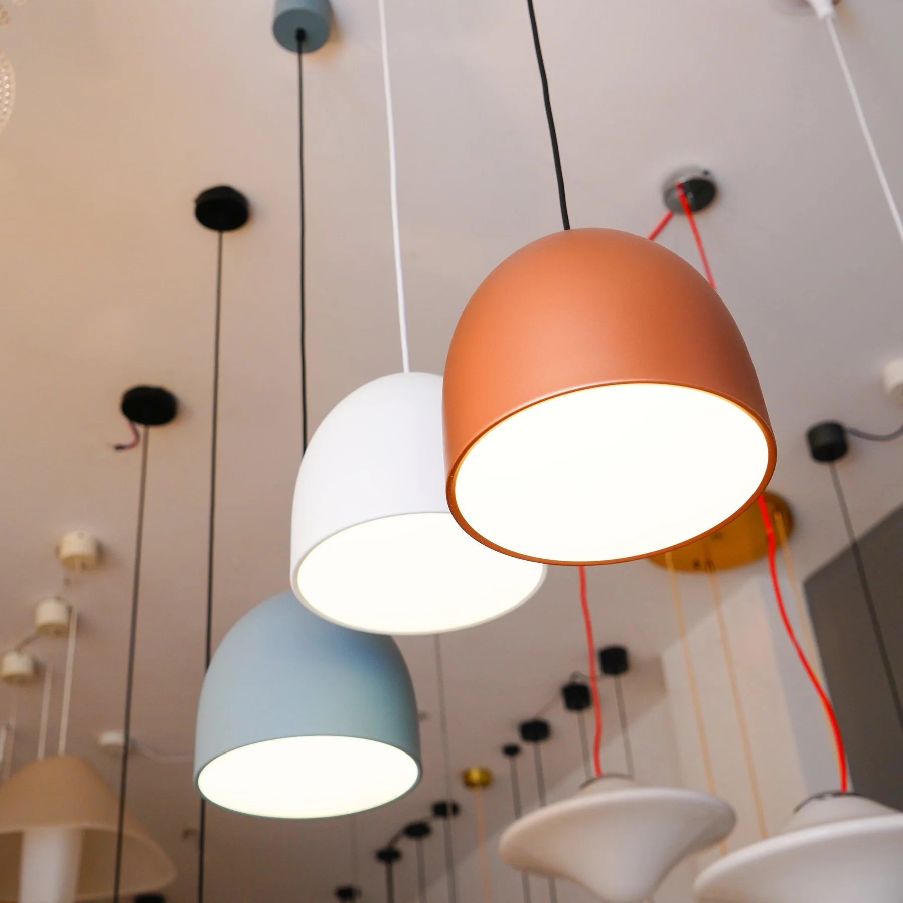 Hailie Urban Metal Polycarbonate Pendant Light Living Room Dining Room