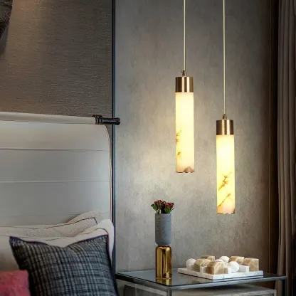 Hailie Modern Brass Resin Pendant Light Living Room Bedroom Bathroom