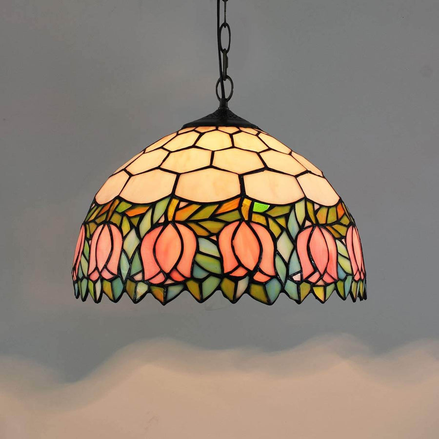 Eryn Vintage Luxury Pendant Glass Metal Rose Bar Living Room