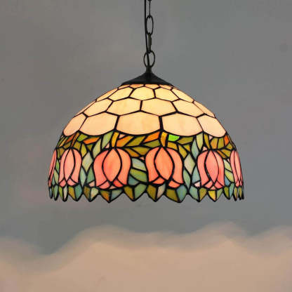 Eryn Vintage Luxury Pendant Glass Metal Rose Bar Living Room