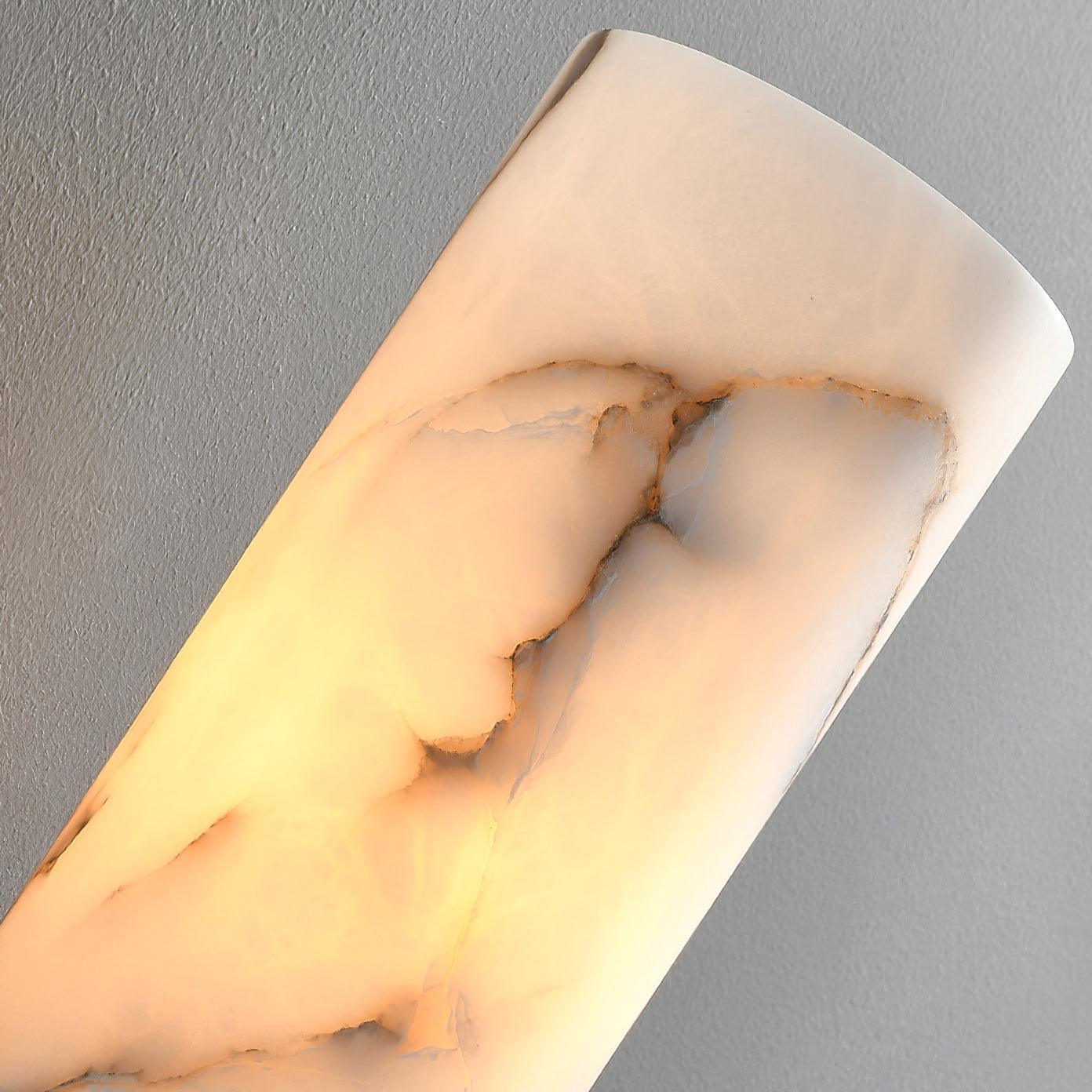 Jade Alabaster Brass Wall Sconce Living Room Bedroom