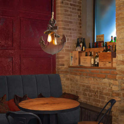 Austin Retro Anchor Pendant Light in Bar