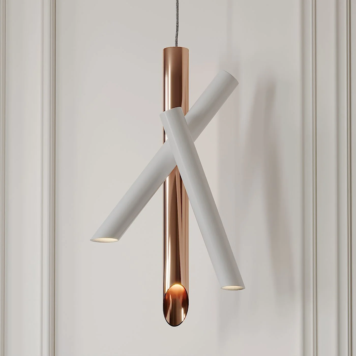 Valentina Tubes Metal Pendant Light Living Room Bedroom